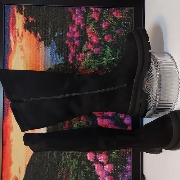 Womens Dream Pairs Knee High Boots Chunky Platform Lug Sole