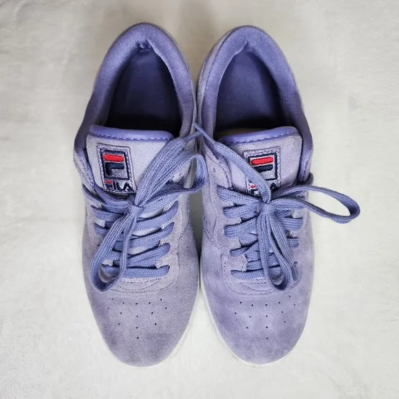 Womens Fila Purple Suede Original Fitness Premium Sneakers Size 8