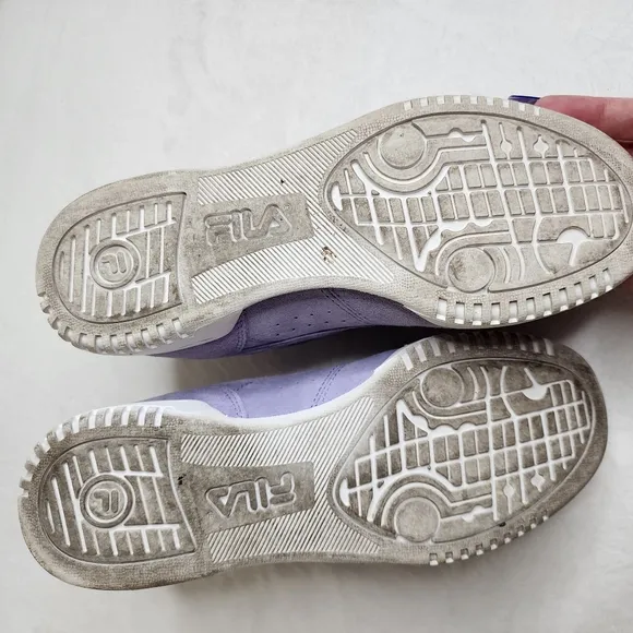 Womens Fila Purple Suede Original Fitness Premium Sneakers Size 8