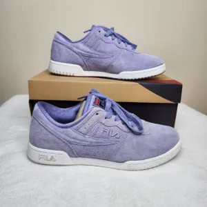 Womens Fila Purple Suede Original Fitness Premium Sneakers Size 8