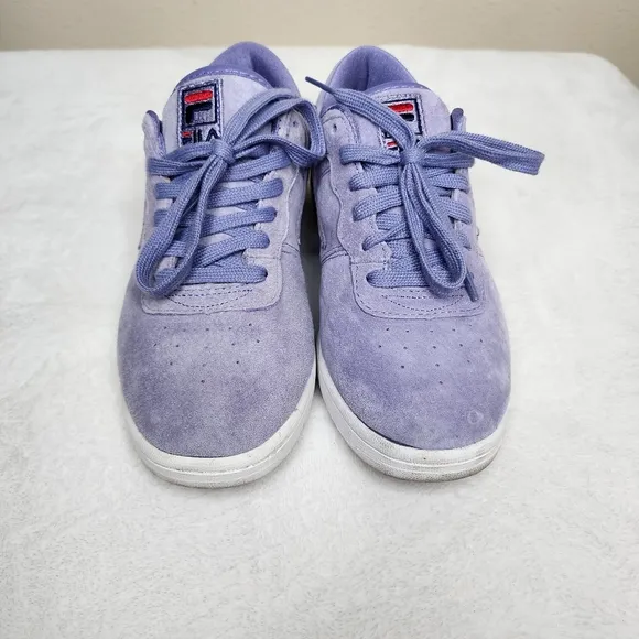 Womens Fila Purple Suede Original Fitness Premium Sneakers Size 8