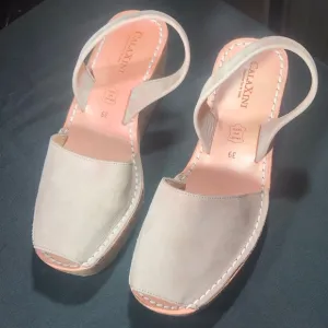 Women’s Leather Calaxini Wedge/Verano Slide Style Sandals