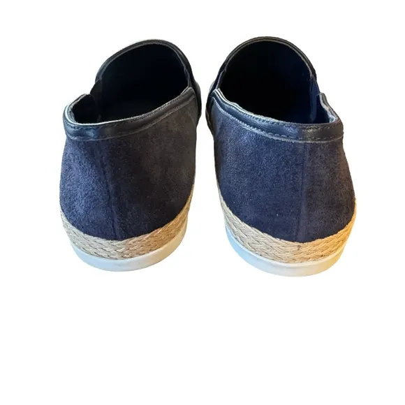 Women’s Vince Size 5 Blue Suede “Acker” Slip On Espadrille Loafers.