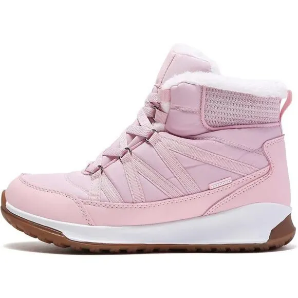 Women's Winter Waterproof Vamp Snow Boots, Pink