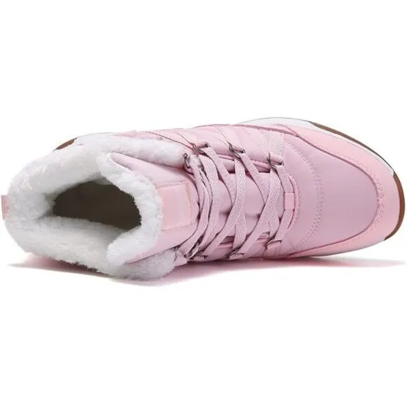Women's Winter Waterproof Vamp Snow Boots, Pink