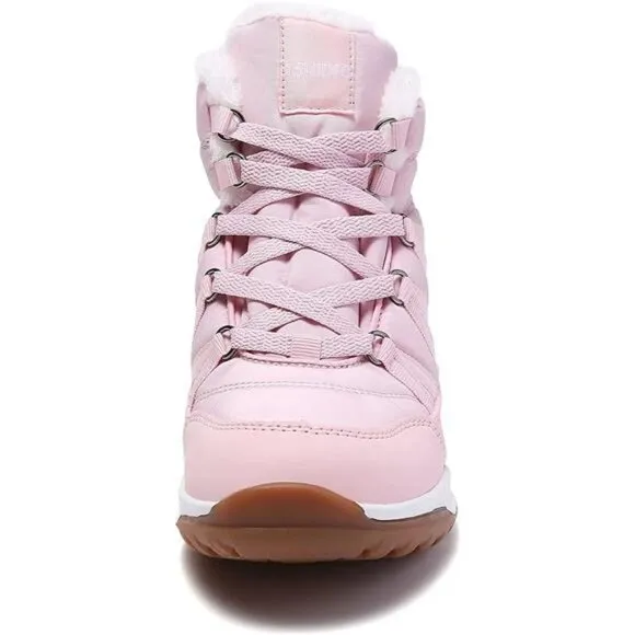 Women's Winter Waterproof Vamp Snow Boots, Pink