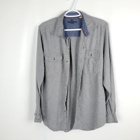 Woolrich 100% Cotton Flanner Button Up Shirt EUC