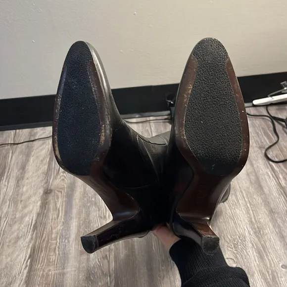Y2K Cole Haan Leather Heeled Boots Size 8