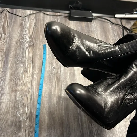 Y2K Cole Haan Leather Heeled Boots Size 8