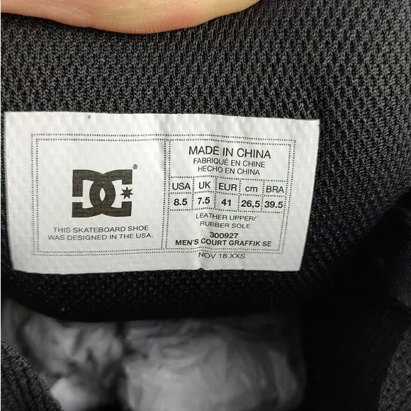 Y2K DC Shoes &quot;Court Graffik SE&quot; streetwear skater sneakers mens 8.5 BRAND NEW