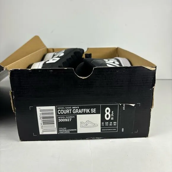 Y2K DC Shoes &quot;Court Graffik SE&quot; streetwear skater sneakers mens 8.5