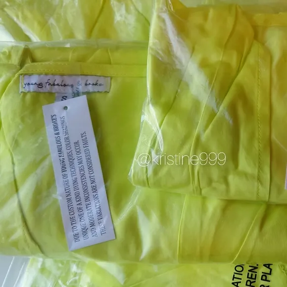 Young Fabulous &amp; Broke Siren Twist Maxi Dress in Margarita Yellow NWT