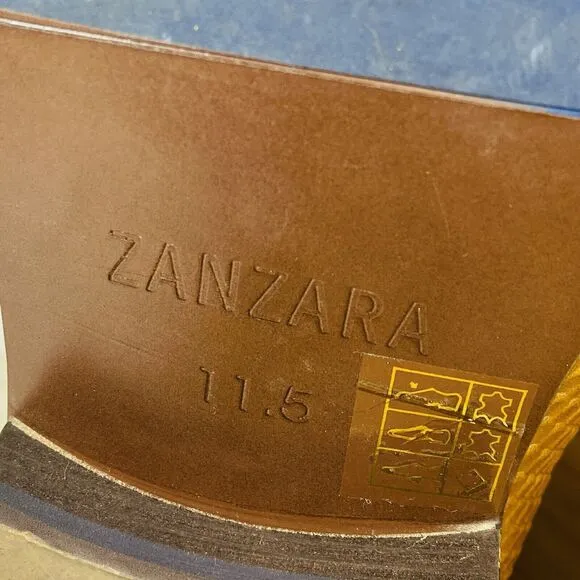 Zanzara Chelsea Boots Brown Leather ZK554514 Size 11.5 EXCELLENT CONDITION