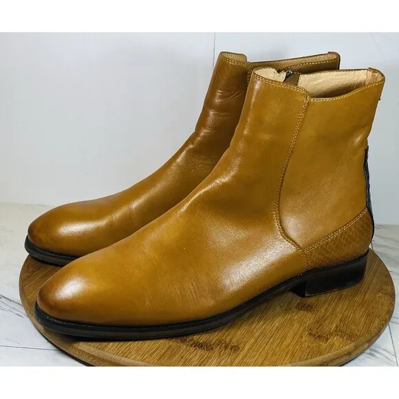 Zanzara Chelsea Boots Brown Leather ZK554514 Size 11.5 EXCELLENT CONDITION