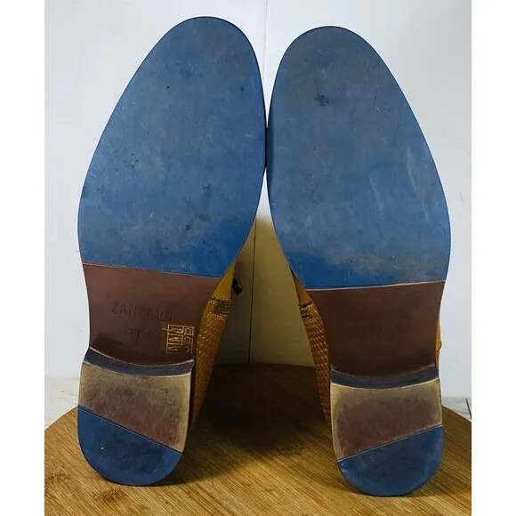 Zanzara Chelsea Boots Brown Leather ZK554514 Size 11.5 EXCELLENT CONDITION