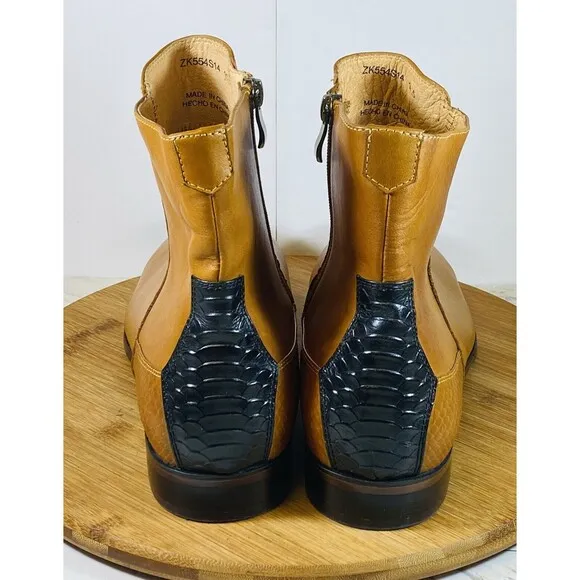 Zanzara Chelsea Boots Brown Leather ZK554514 Size 11.5 EXCELLENT CONDITION