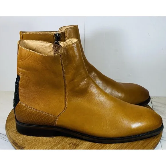 Zanzara Chelsea Boots Brown Leather ZK554514 Size 11.5 EXCELLENT CONDITION