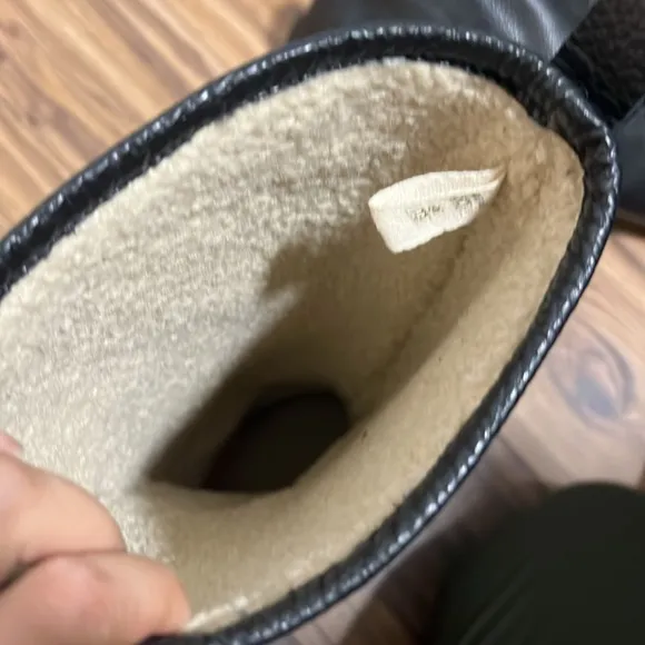 Zara chunky Sherpa boots, size 38
