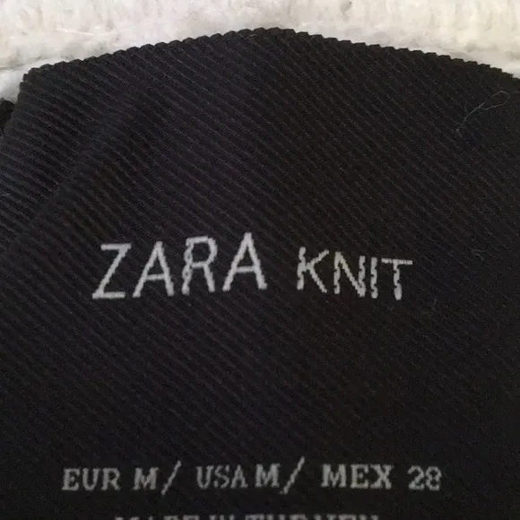 ZARA KNIT/CREAM MIDI- FULL ZIP -CARDI/ COAT- LIMITED EDITION