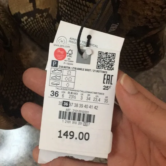 Zara Snakeskin Boots