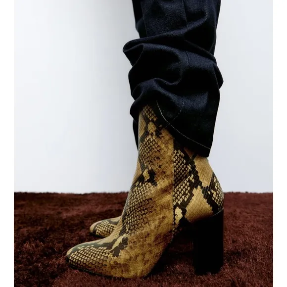Zara Snakeskin Boots