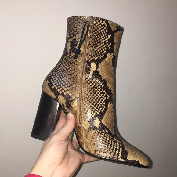 Zara Snakeskin Boots