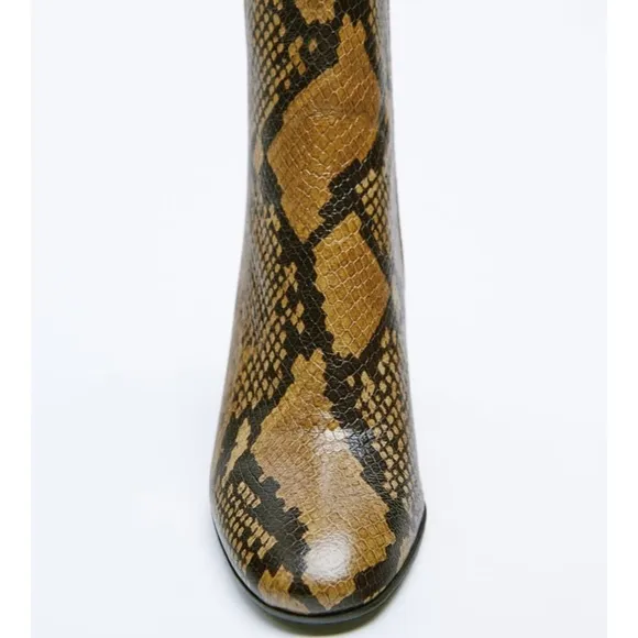 Zara Snakeskin Boots