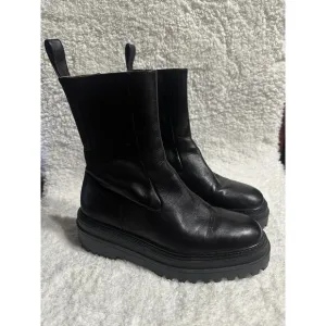 Zara Womens Chunky Platform Mid-Calf Boot Size 39 Or Size 8