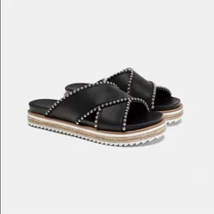Zara Studded Slides / Sandals
